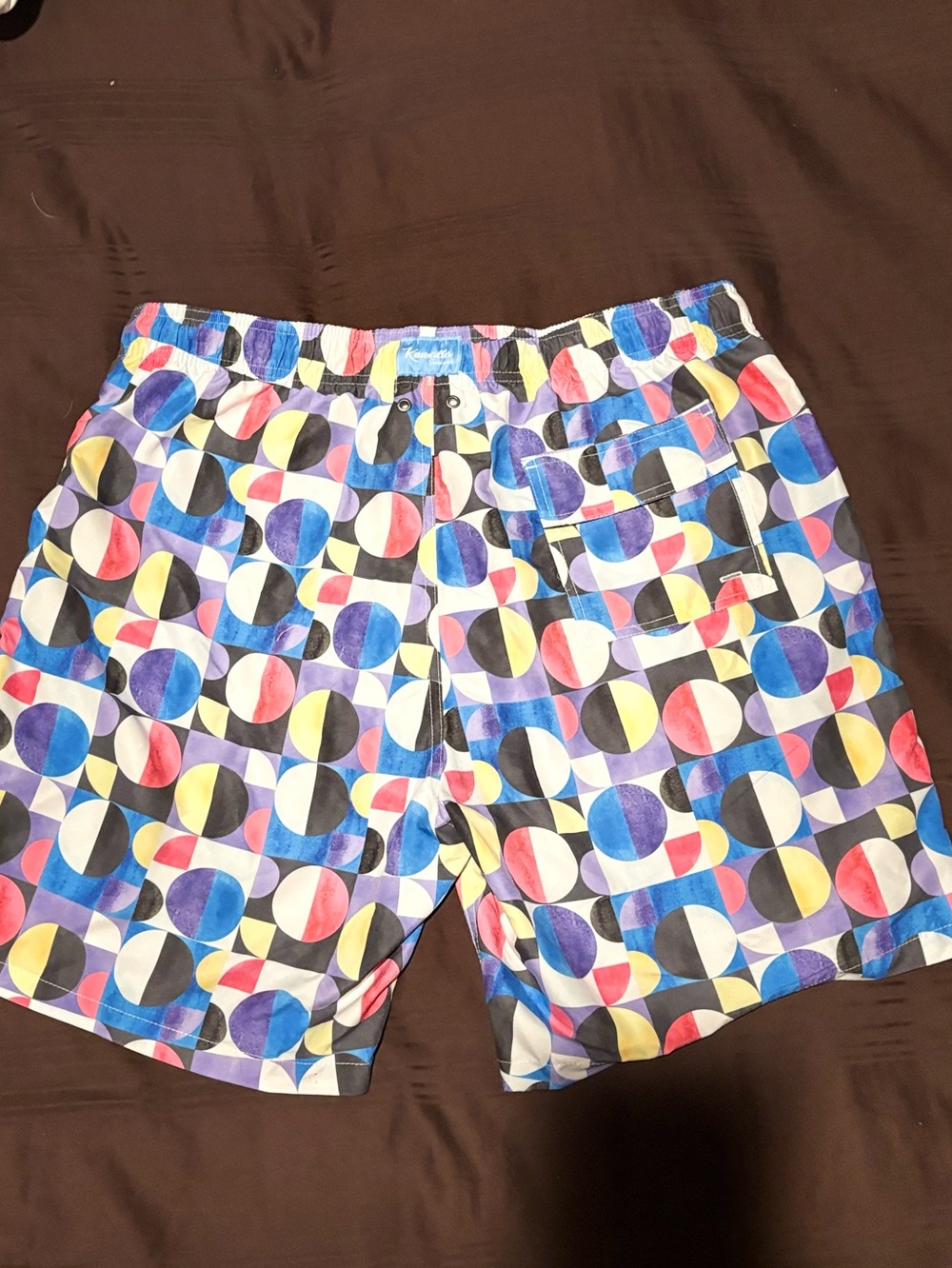 Kuwalla Swim Shorts – Geometric Print – New with Tags - Picture 3 of 3